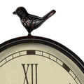 Stratton Home Decor Antique Oval Bird Clock