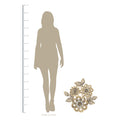 Stratton Home Decor Gold Blooming Metal Flower Wall Decor