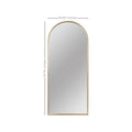 Stratton Home Decor Kate Gold Full Length Leaning Mirror
