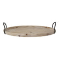 Stratton Home Decor Natural Wood Oval Tray