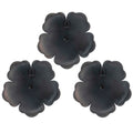 Stratton Home Decor Set of 3 Pink Metal Flowers Wall Decor